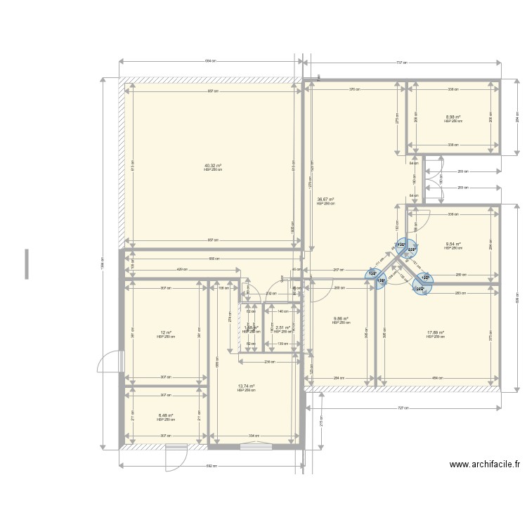 ACZM existant. Plan de 0 pièce et 0 m2