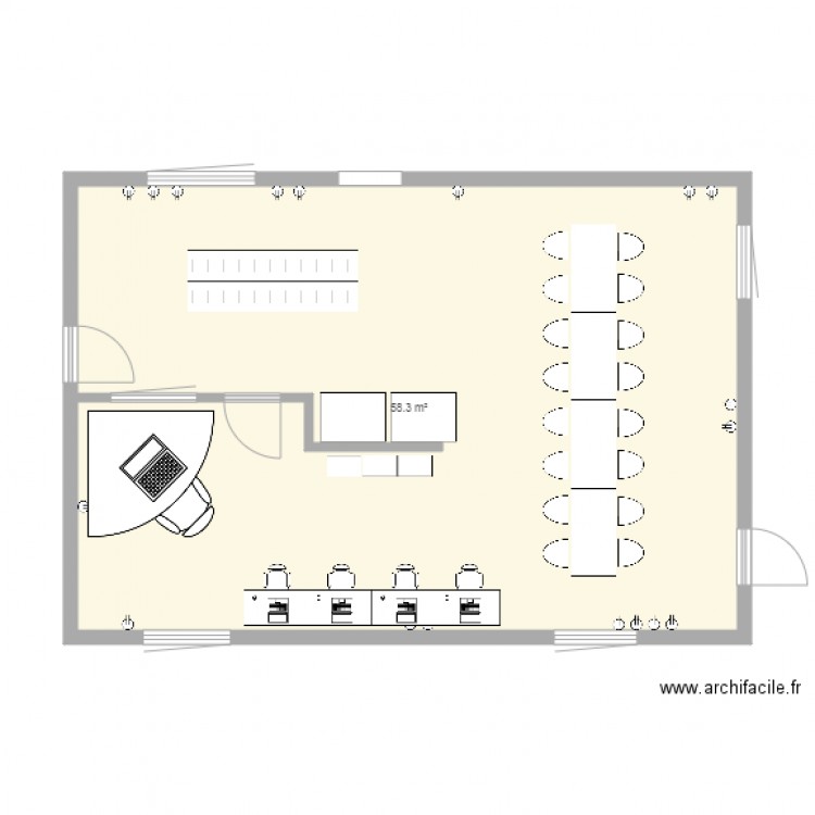 Cafeteria MTL. Plan de 0 pièce et 0 m2