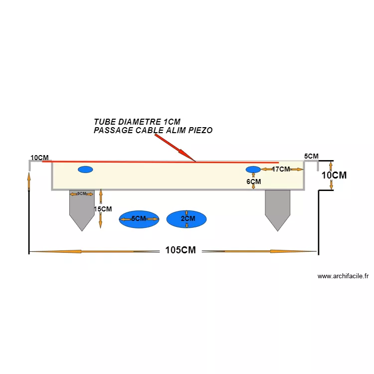 BAC A FEU 2. Plan de 