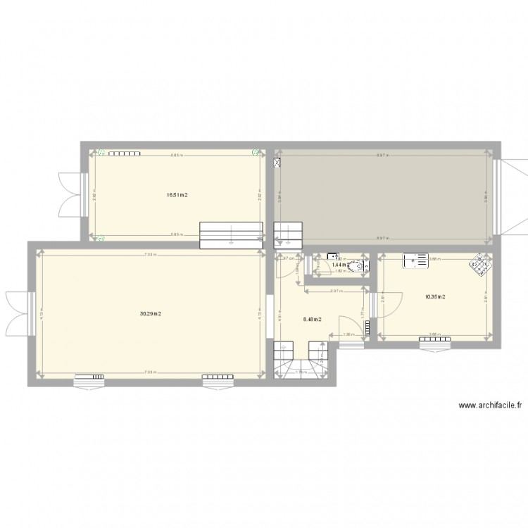 Nounou. Plan de 0 pièce et 0 m2