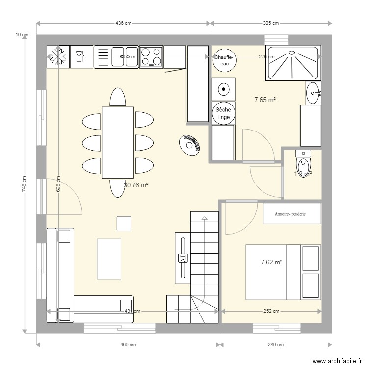 etage. Plan de 0 pièce et 0 m2