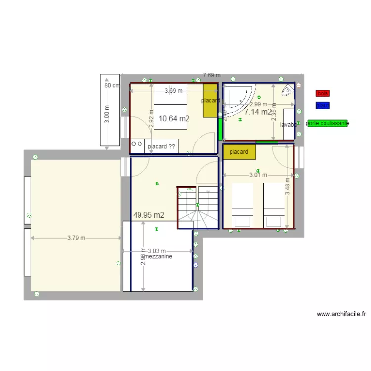 ETAGE avec murs 2. Plan de ETAGE avec murs 2. Plan de