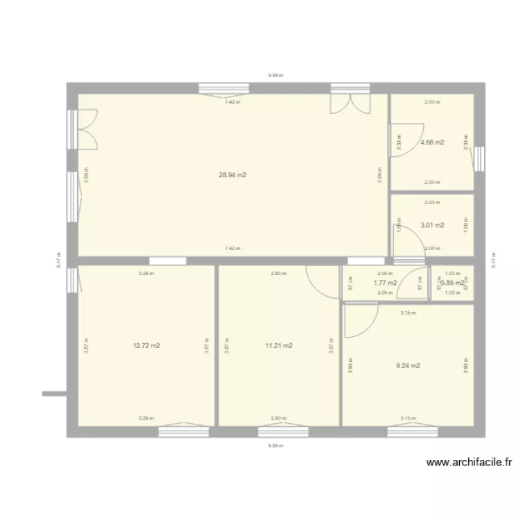 Maison perso Vierge. Plan de 