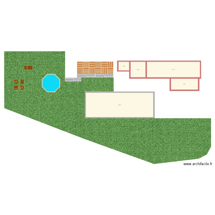 jardin 2018. Plan de 0 pièce et 0 m2
