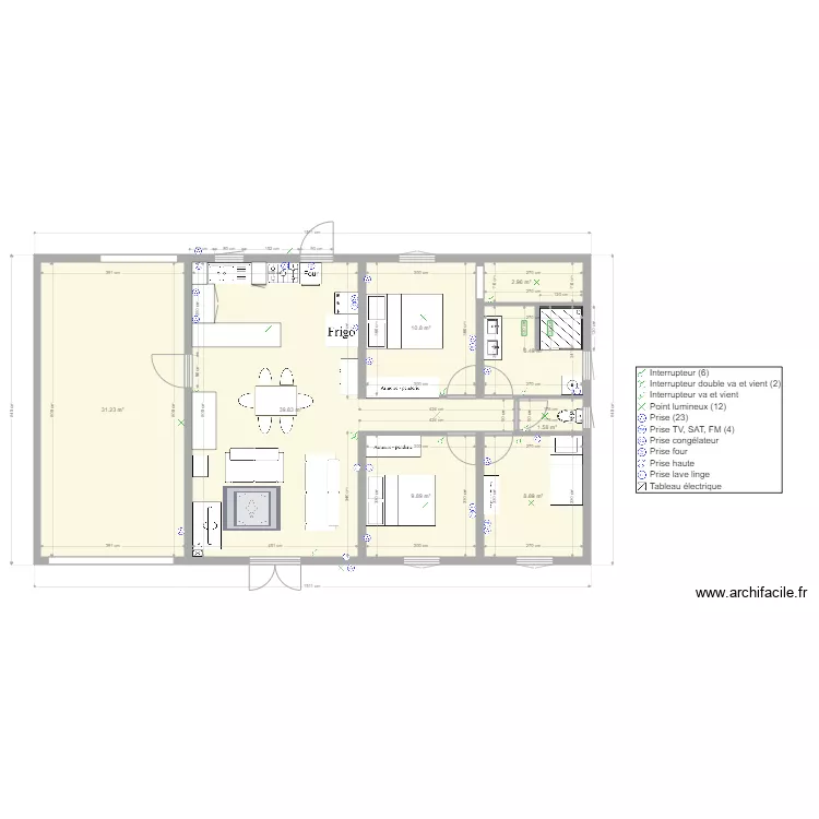 am&eacute;nagement. Plan de 