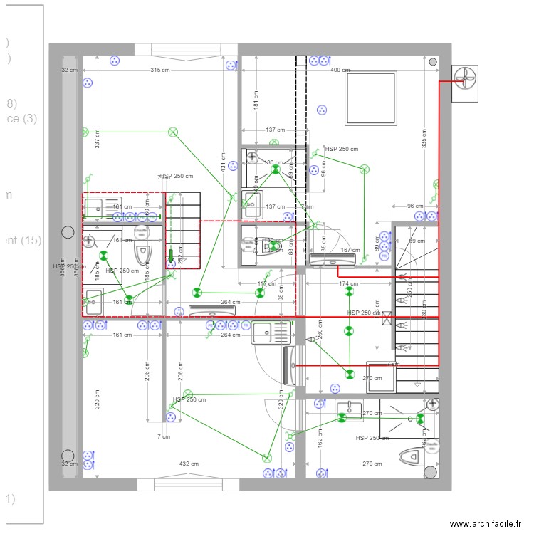  Montreuil Modifié Structure murs et ouvertures. Plan de 0 pièce et 0 m2