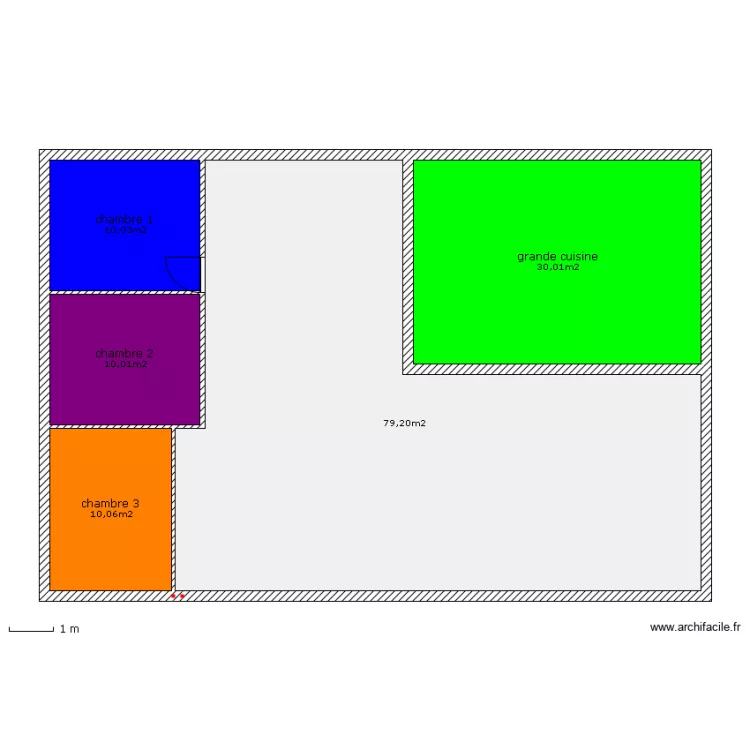 pavillon fede alan. Plan de 