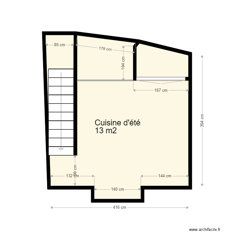 Cuisine été. Plan de 0 pièce et 0 m2