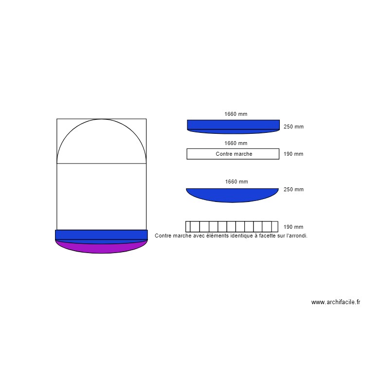 Marche Balcon. Plan de 0 pièce et 0 m2