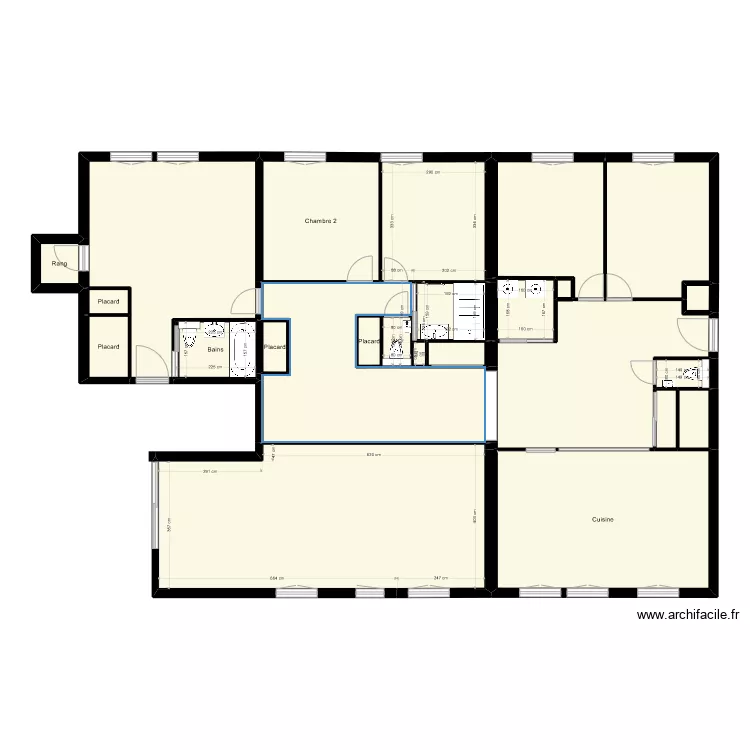 WERLEN projet. Plan de 