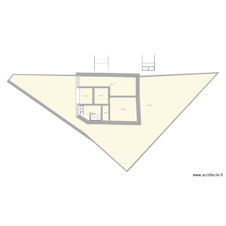 essai 3 gueriniere. Plan de 13 pièces et 298 m2