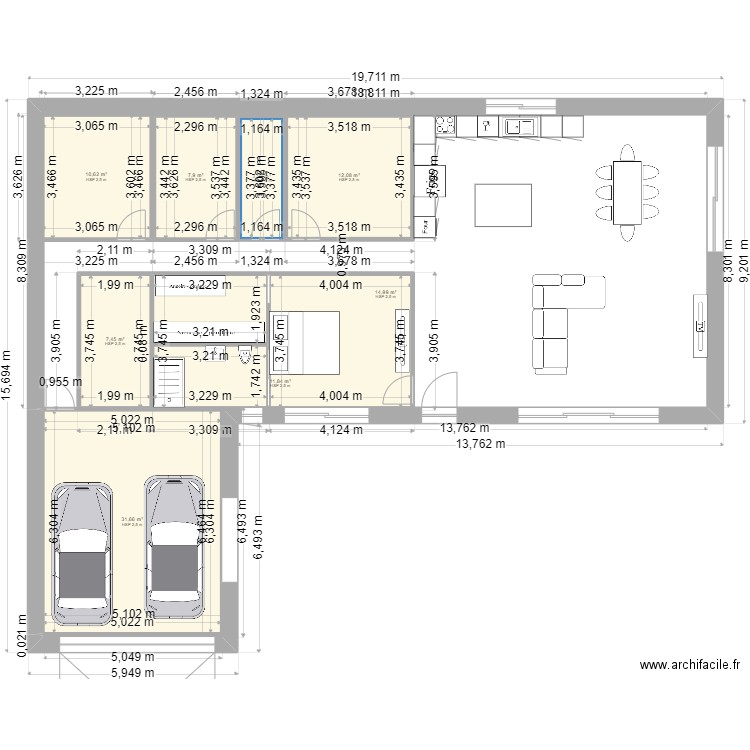 NEWWWWWWWWWW V2. Plan de 8 pièces et 100 m2