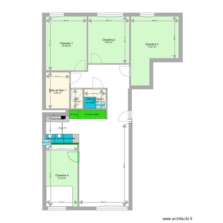 Hermitage. Plan de 0 pièce et 0 m2