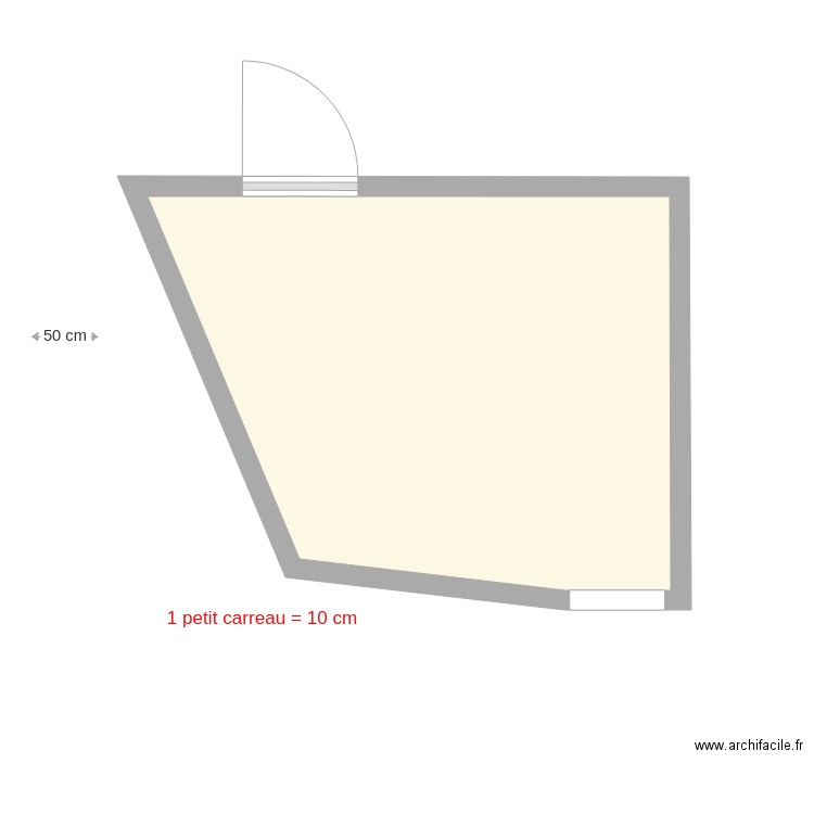 salle eau tranch vierge. Plan de 0 pièce et 0 m2