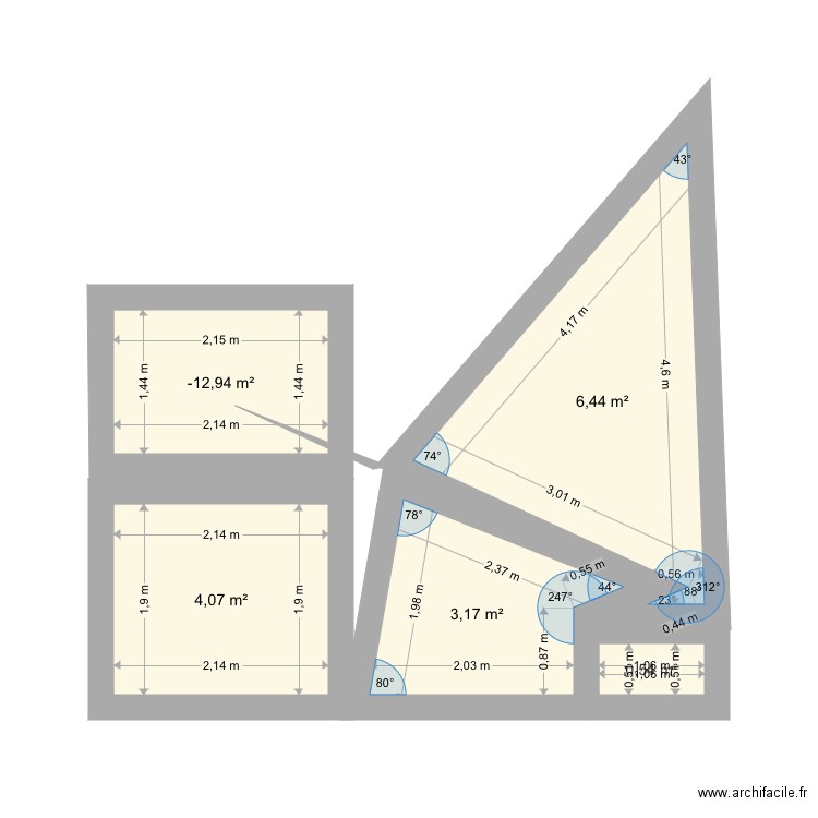 Appartement T4. Plan de 0 pièce et 0 m2