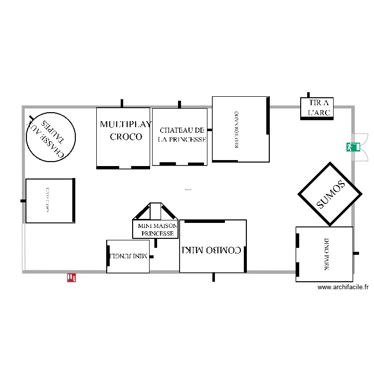 Salle Joli Bois Terrain de sport utilisable parc 2019 projet B. Plan de 