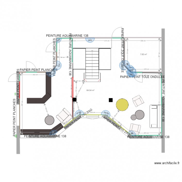 peintures Réception . Plan de 0 pièce et 0 m2