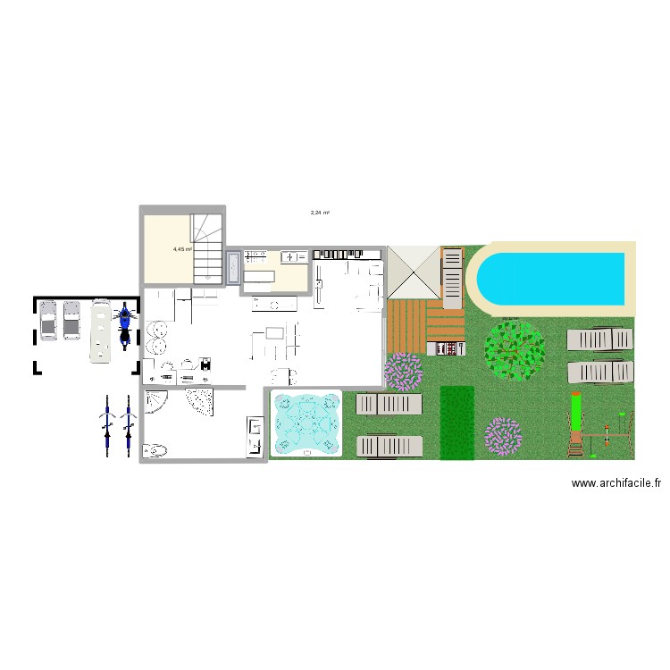 maison de riche. Plan de 0 pièce et 0 m2