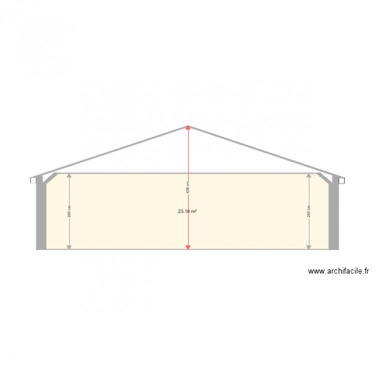 coupe. Plan de 0 pièce et 0 m2