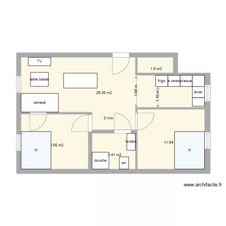 apartamendua berria. Plan de 