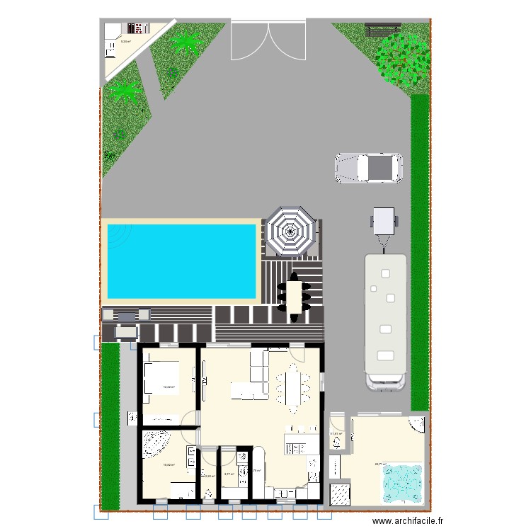 Chalet. Plan de 0 pièce et 0 m2