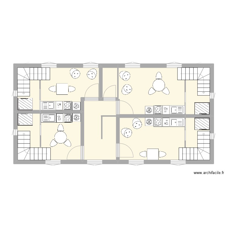 locmaria. Plan de 17 pièces et 212 m2