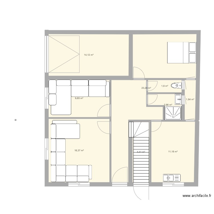 haki2rdc. Plan de 0 pièce et 0 m2