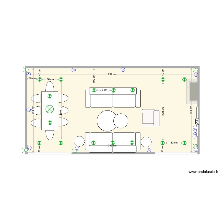 SAM ARNOUL1. Plan de 1 pièce et 31 m2