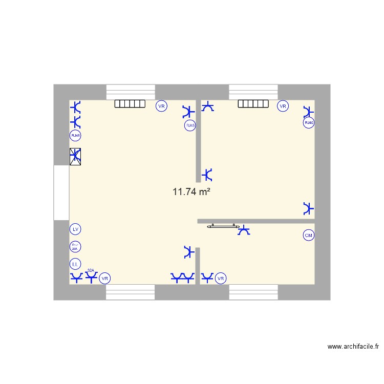 Studio Afpa PC. Plan de 0 pièce et 0 m2