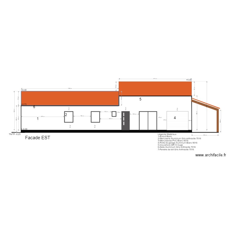 facade1. Plan de 0 pièce et 0 m2