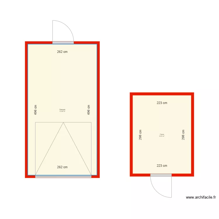 BI 3417 annexes c&ocirc;t&eacute;. Plan de 