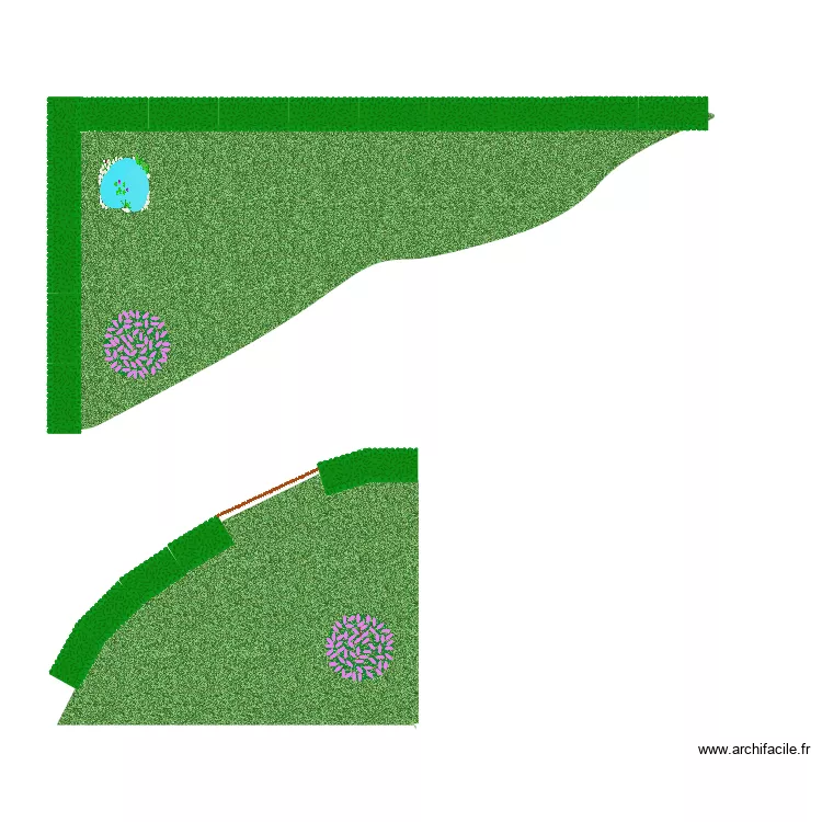 gite jardin 2. Plan de 