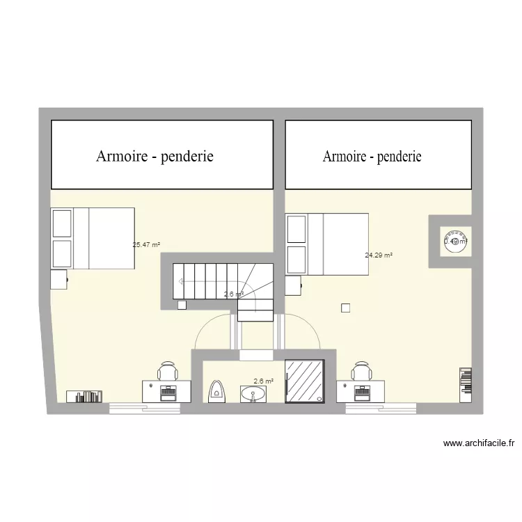 &eacute;tage3. Plan de 