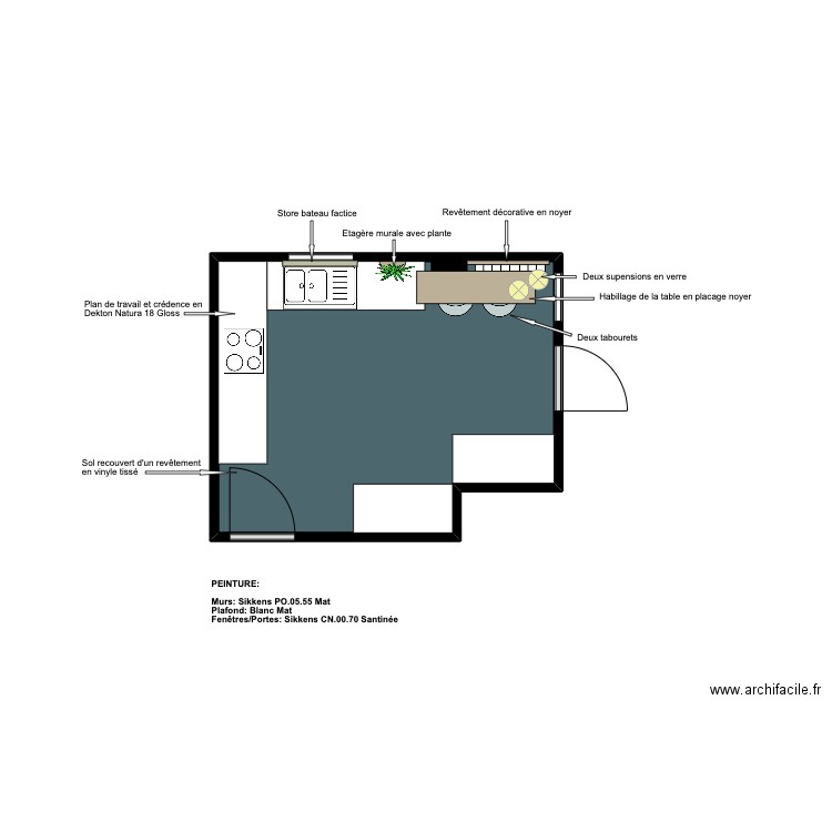 Michaud Cuisine 1. Plan de 0 pièce et 0 m2