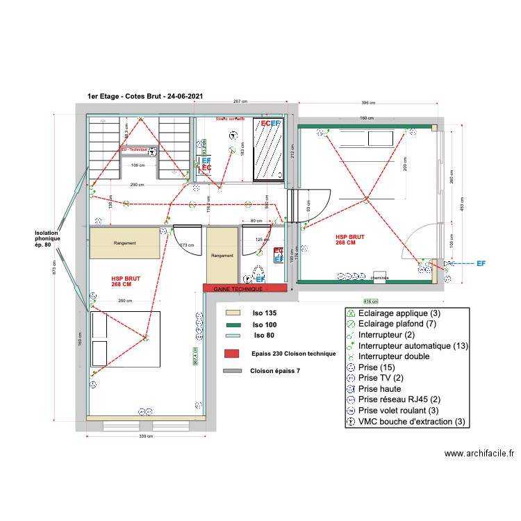 1er Etg Courbevoie 24 06 2021. Plan de 0 pièce et 0 m2