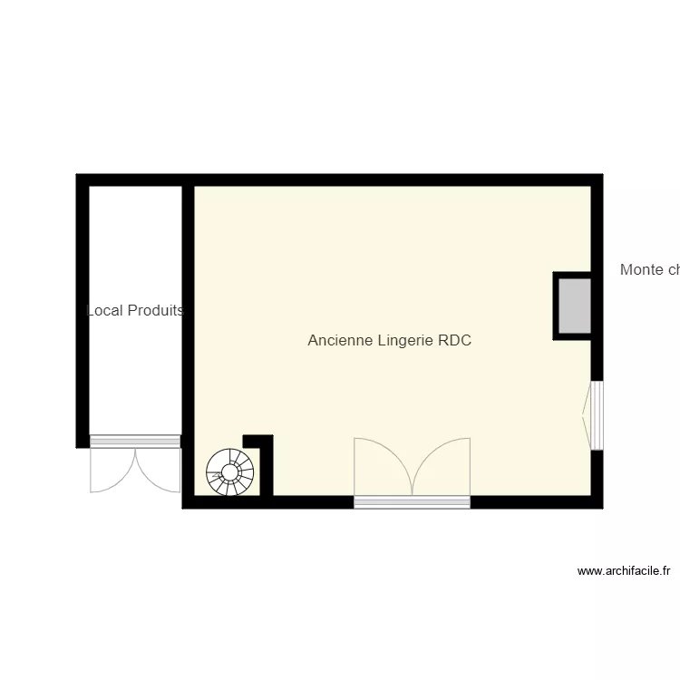 Ancienne lingerie. Plan de 