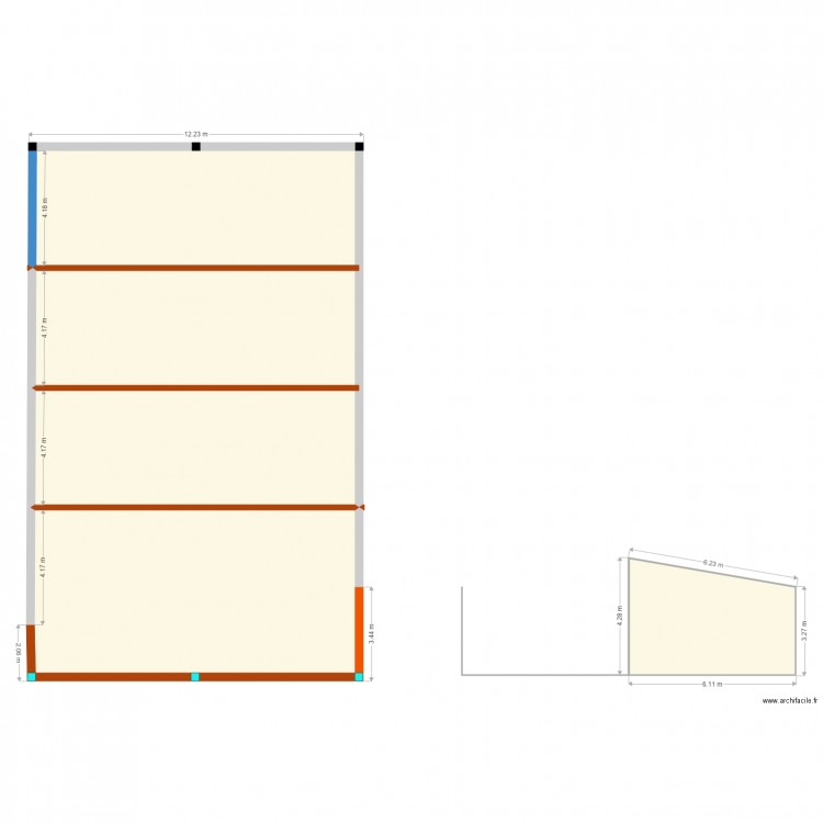 New hangar. Plan de 0 pièce et 0 m2