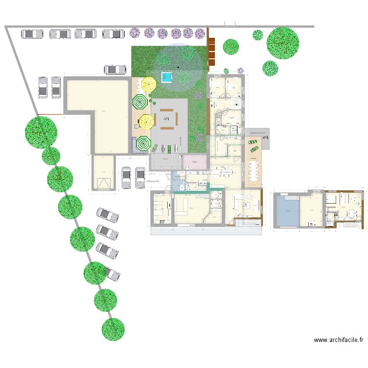 maison flowers 21. Plan de 24 pièces et 478 m2