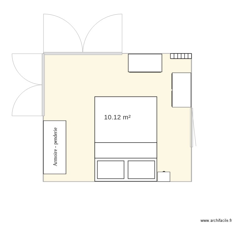 chambre. Plan de 0 pièce et 0 m2