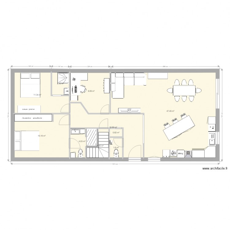 maison bois lot. Plan de 12 pièces et 155 m2