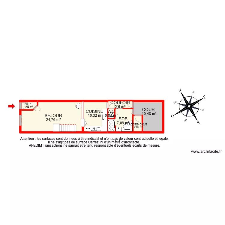 BI 7768 RDC. Plan de 