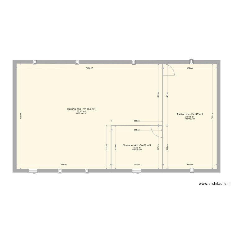 etage. Plan de 0 pièce et 0 m2