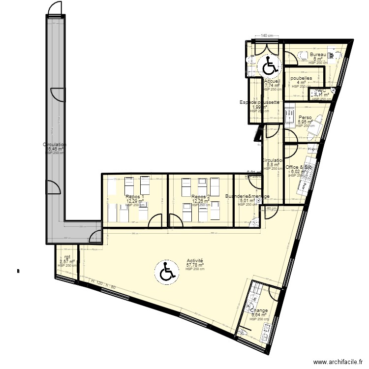 93SD1-8M projet V2 jr. Plan de 0 pièce et 0 m2