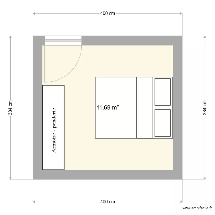 chambre. Plan de chambre. Plan de