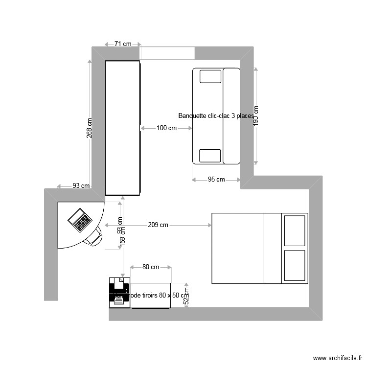 CHAMBRE ENFANT 2. Plan de 0 pièce et 0 m2