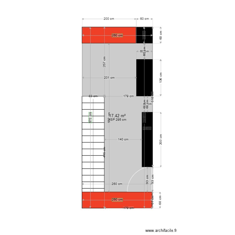 ShopCorner. Plan de 1 pièce et 17 m2