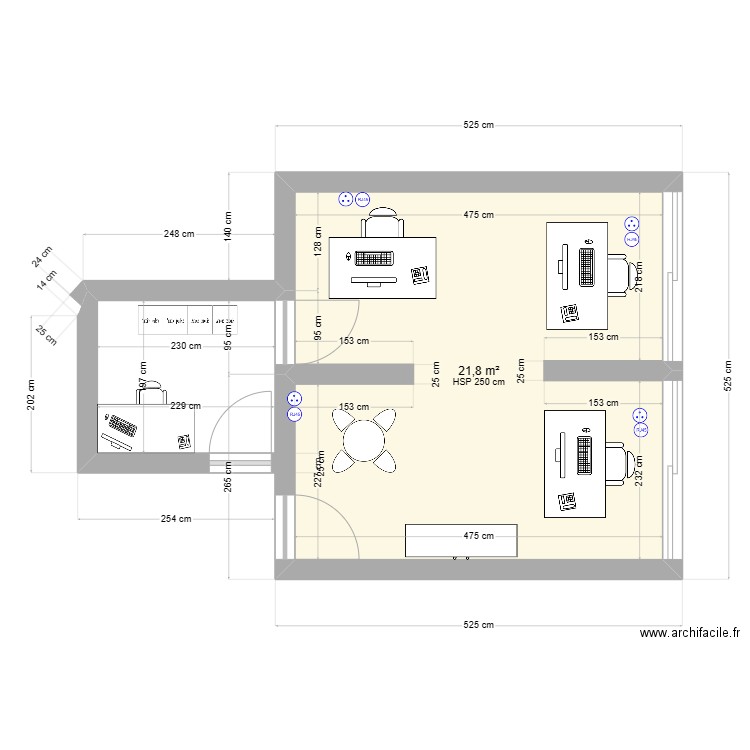 Bureau Informatique - CRF91. Plan de 0 pièce et 0 m2