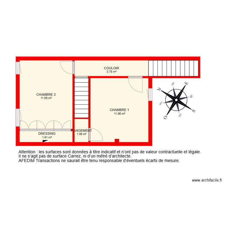 BI 6476 ETAGE  1 . Plan de 0 pièce et 0 m2