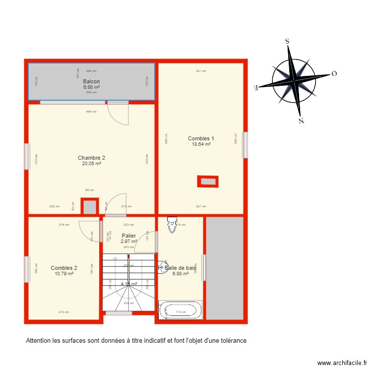 BI 4750 étage côté. Plan de 0 pièce et 0 m2