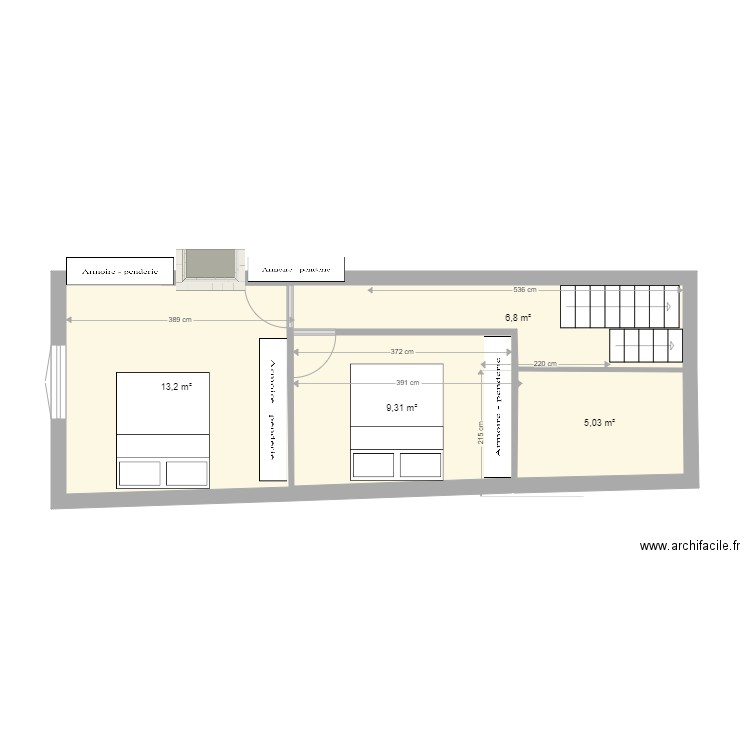 2er etage 4 septembre 2 ch. Plan de 0 pièce et 0 m2